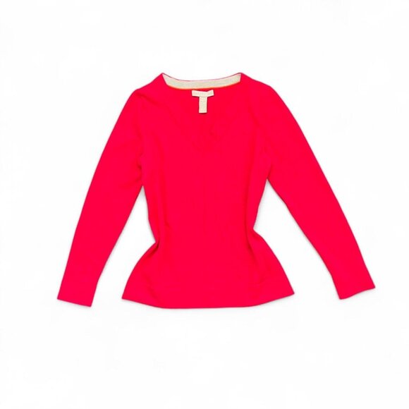 Banana Republic Fine Merino Wool Red Sweater Base Layer - Picture 1 of 6
